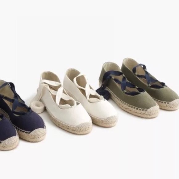 J.CREW Lace Up Espadrilles - Size 9 - Picture 7 of 7